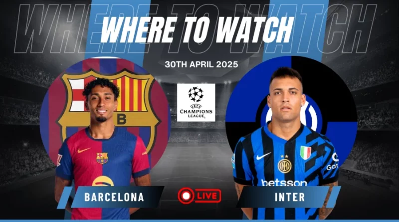 Where to Watch Barcelona vs Inter