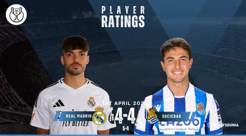 Real Madrid vs Real Sociedad Player Ratings