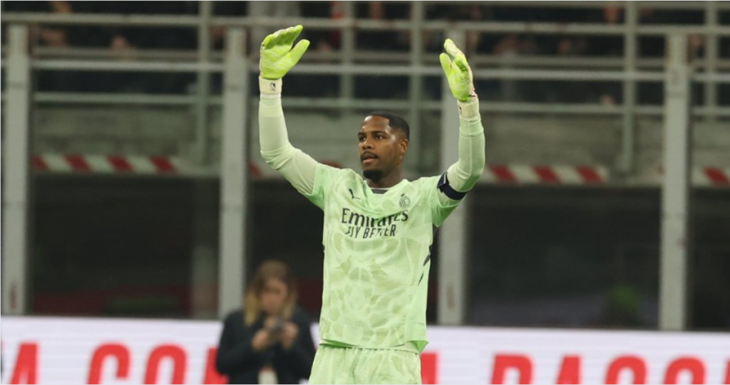 Mike Maignan, who was the key for Milan today ( Credits X/@acmilan)