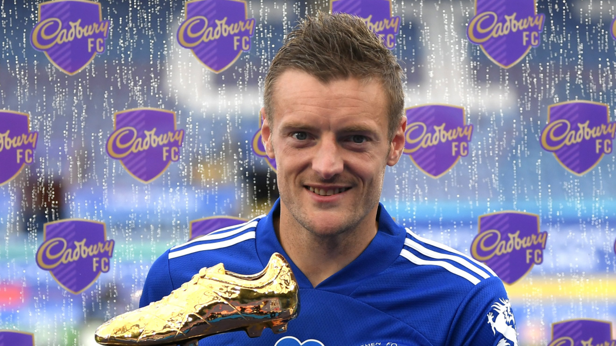Jamie Vardy with the Golden Boot. (Image Credits: Official X@/LCFC)
