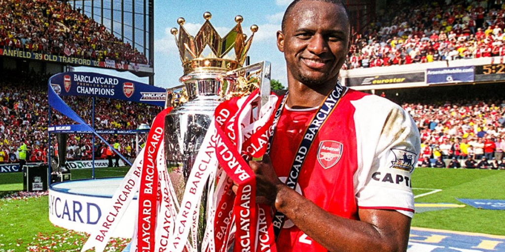 Patrick Vieira is a perfect example for a box to box midfielder