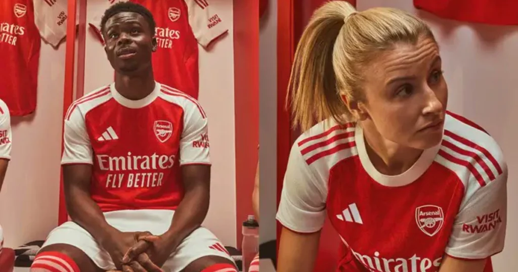 Arsenal's official home kit for the 25/26 season
