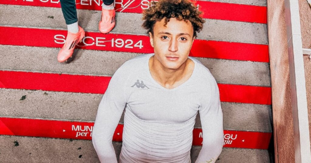 Eliesse Ben Seghir. (Image Credits: @AS Monaco/X)