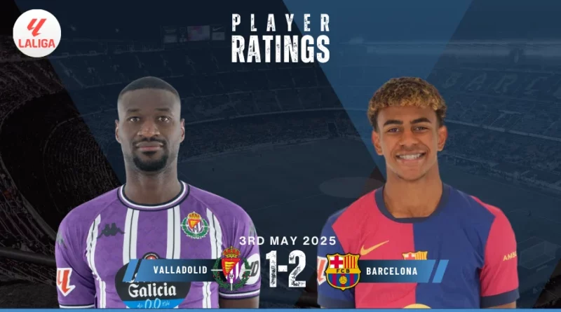 Real Valladolid vs Barcelona Player Ratings