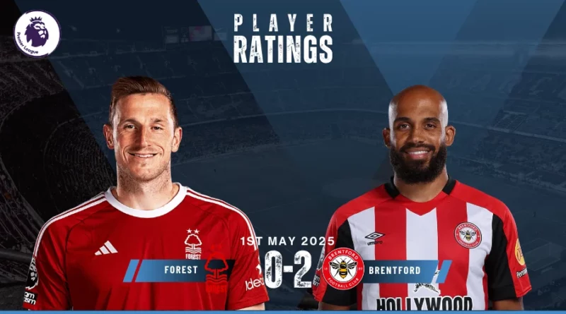 Nottingham Forest vs Brentford Player Ratings