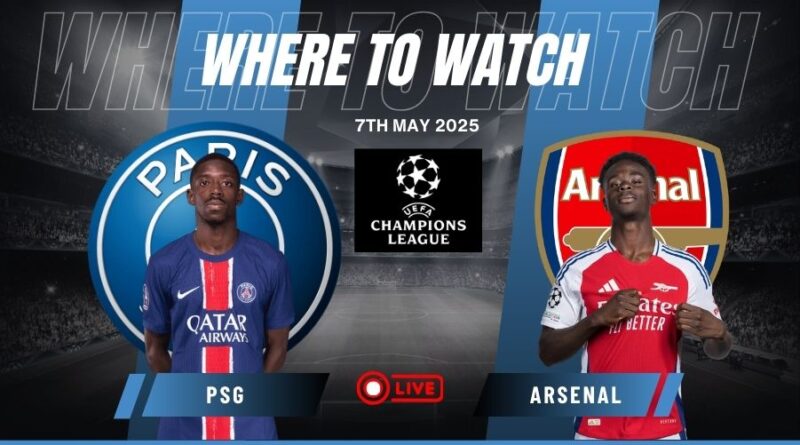 Where to Watch PSG vs Arsenal