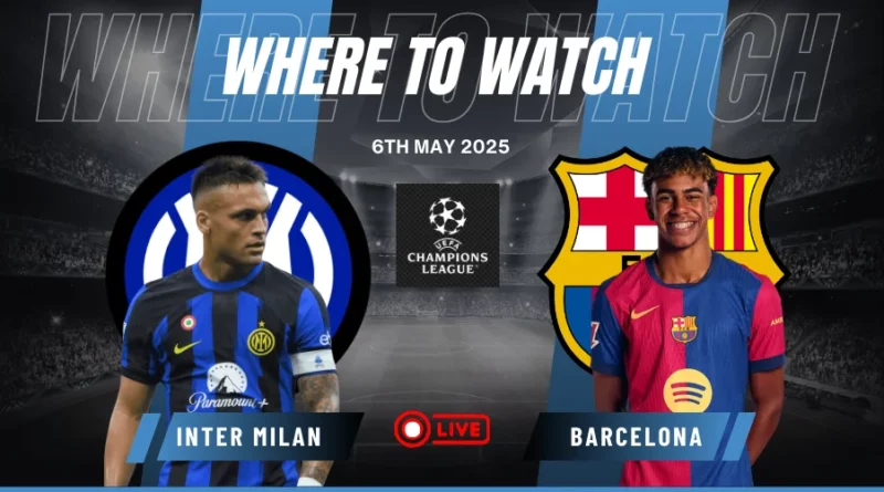 Where to watch Inter Milan vs Barcelona