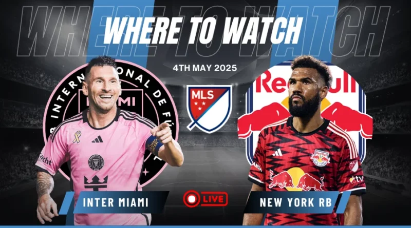 Where to watch Inter Miami vs New York RB in MLS for free?