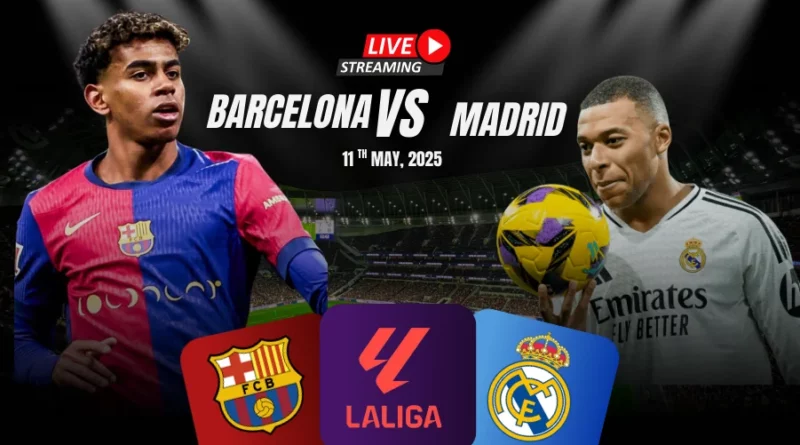 Where to watch Barcelona vs Real Madrid in La Liga for free?