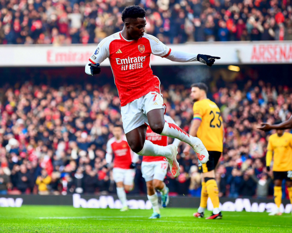 Bukayo Saka for Arsenal