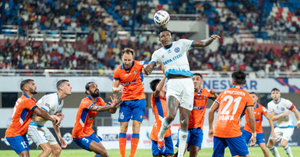 Stephen Eze attempting a corner (Credits X/@IndianFootball)