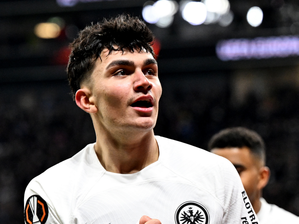 Uzun celebrates after scoring. (Image Credits: Official X@/EuropaLeague)