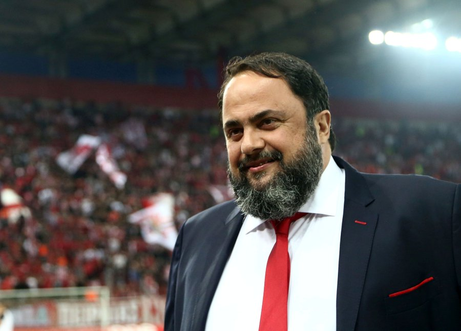 Evangelos Marinakis. (Image Credits: Official X@/olympiacosfc)