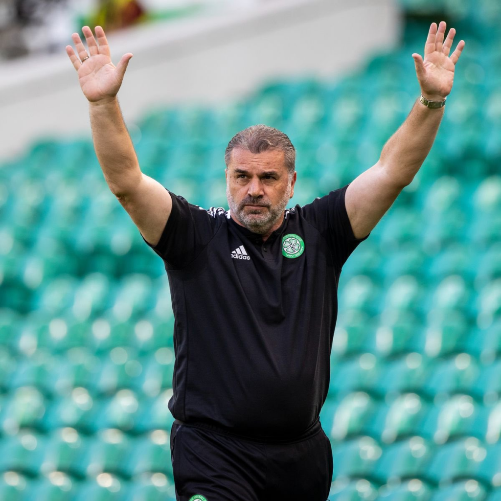 Ange Postecoglou at Celtic. (Image Credits: X@/Ange Postecoglou)
