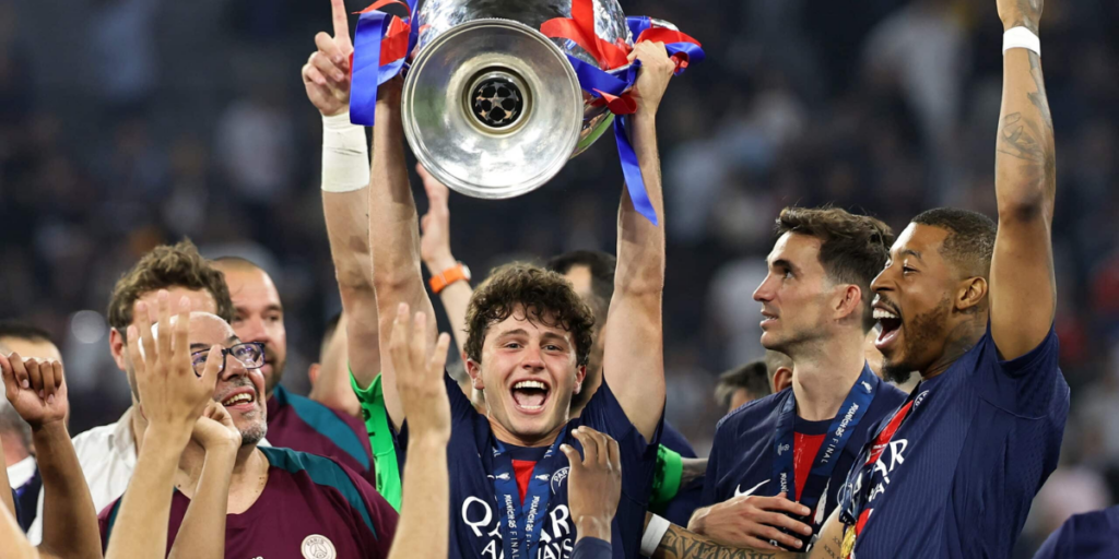 Joao Neves is second in the list of PSG best players
