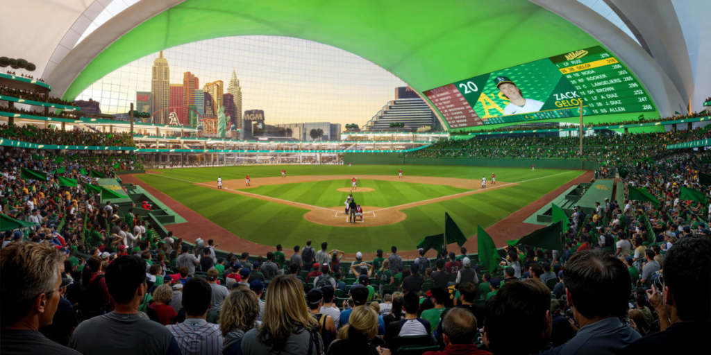 An MLB match in action