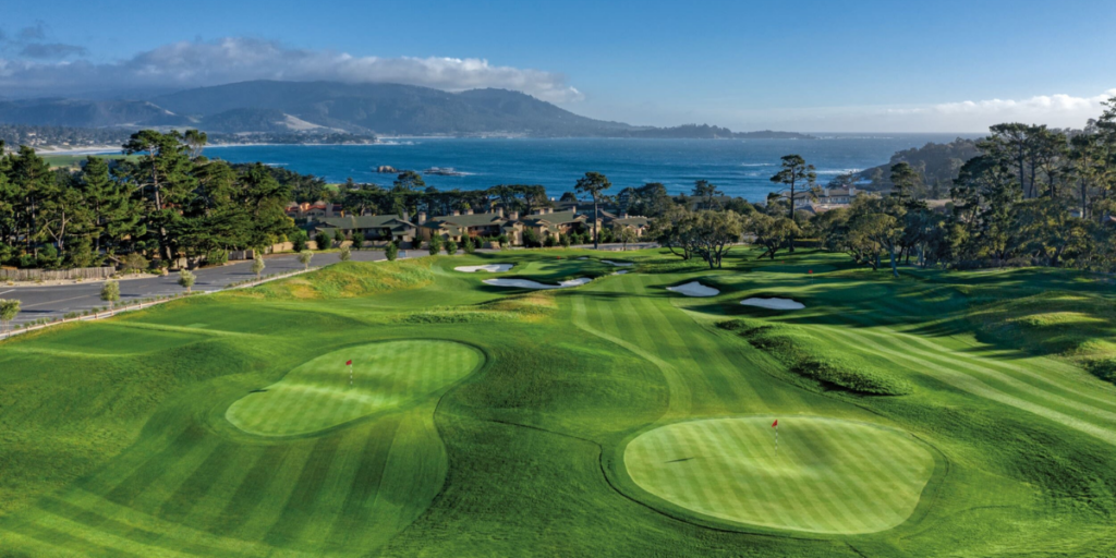 A Golf Course's aerial view