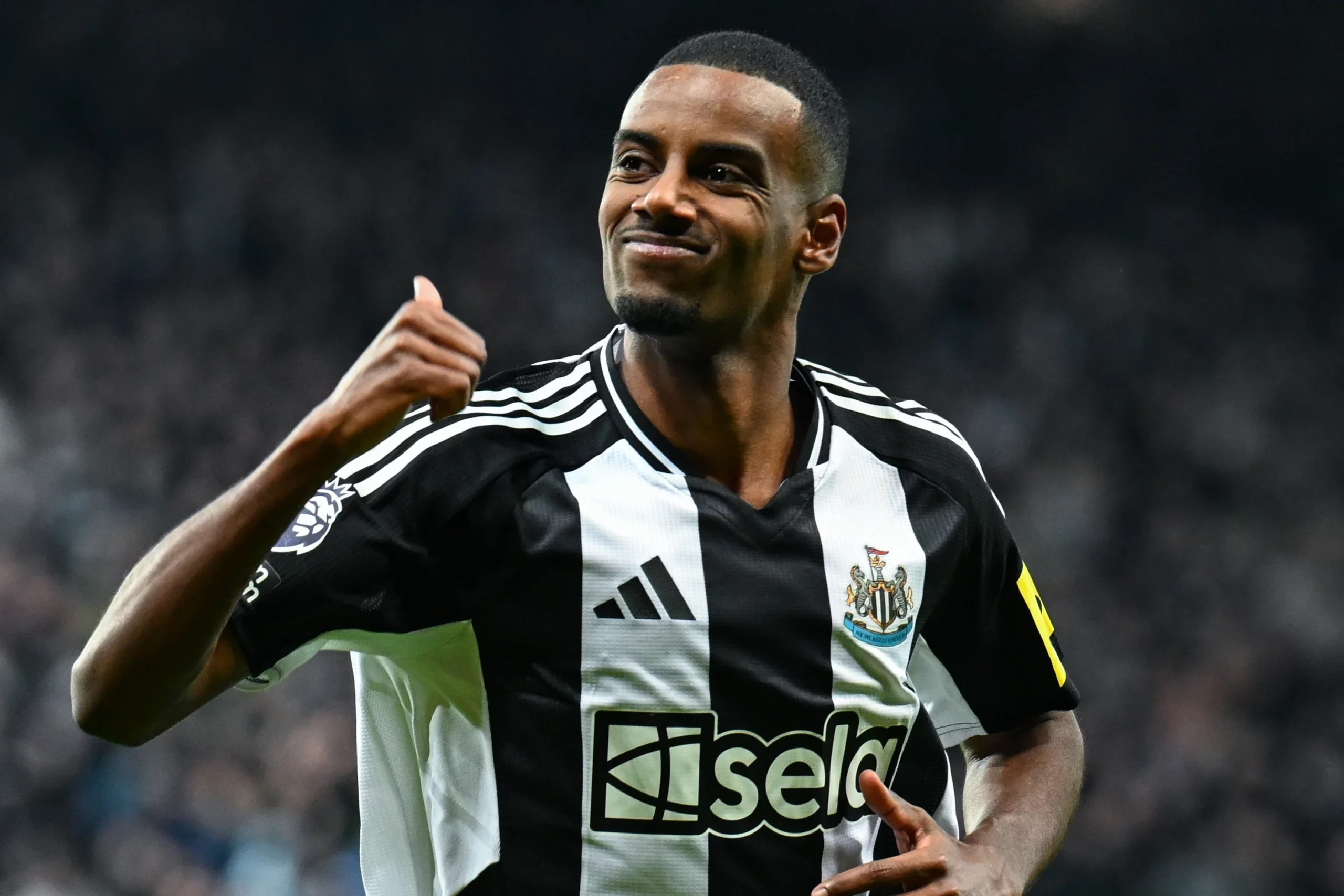Alexander Isak (image via Newcastle United website)