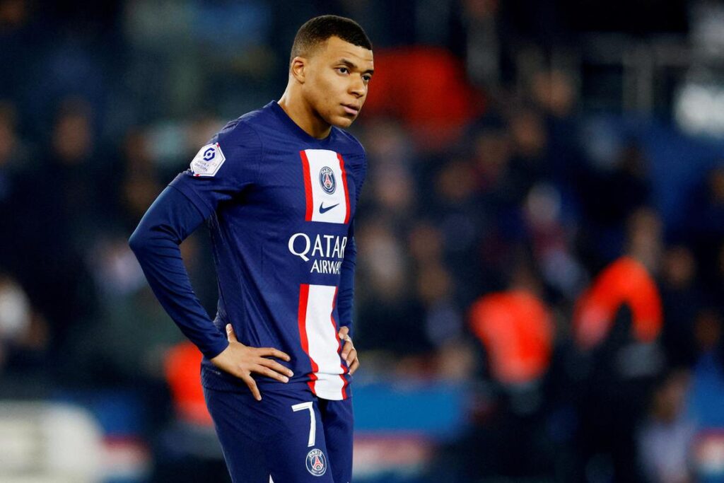 Mbappé at PSG (image via PSG website)
