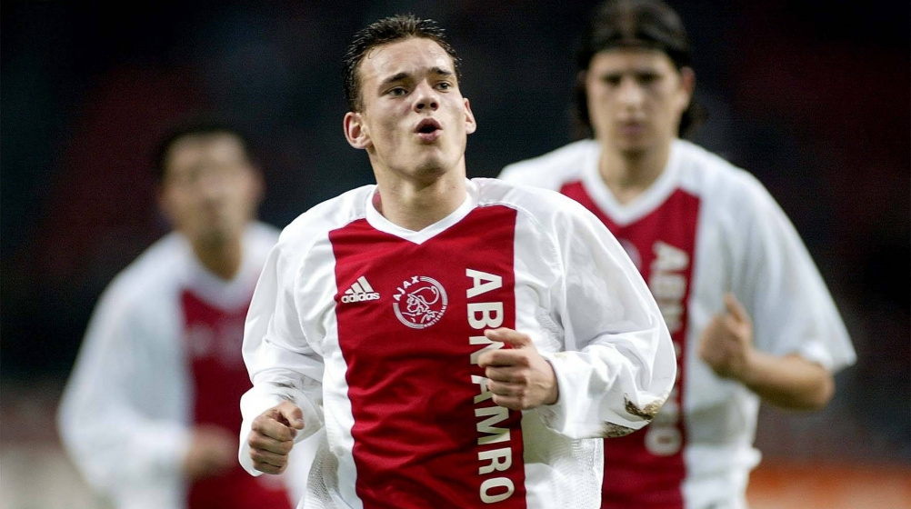 Wesley Sneijder in action for Ajax (Image Credits: Transfermarkt website)