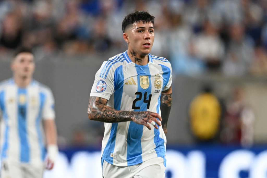 Enzo Fernandez of Argentina during the 2022 FIFA World Cup 