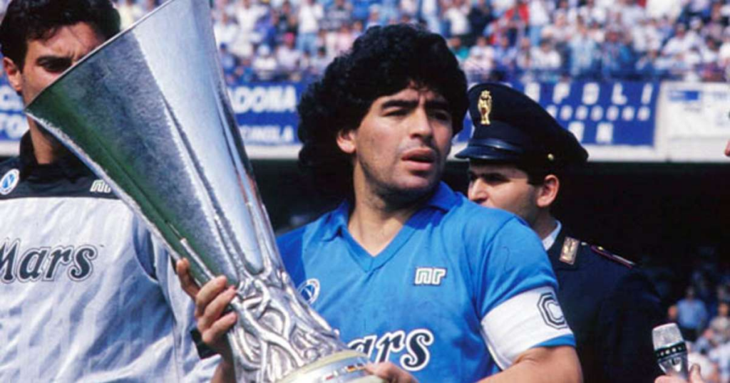 Diego Maradona (image credits: Napoli website)