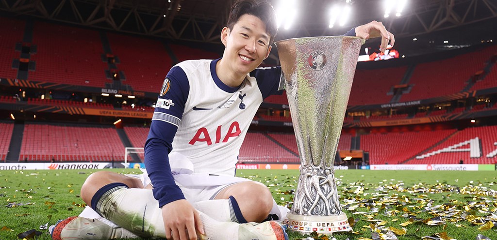 Heung-Min Son with Europa League Trophy (Image credits: Tottenham Hotspur Website) 